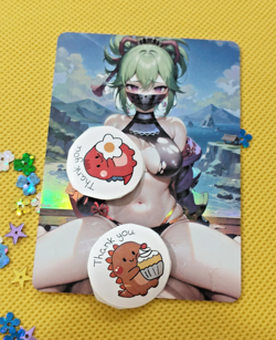 Kuki Shinobu GENSHIN IMPACT Goddess Anime Waifu Girl ACG Holo Card - Image 1