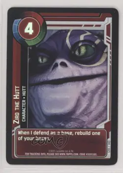 2011 Star Wars: Clone Wars Adventures Trading Card Game Ziro the Hutt Hut #128 - Image 1
