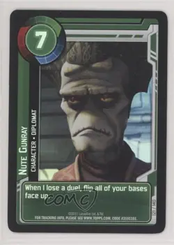 2011 Star Wars: Clone Wars Adventures Trading Card Game Nute Gunray #121 - Image 1