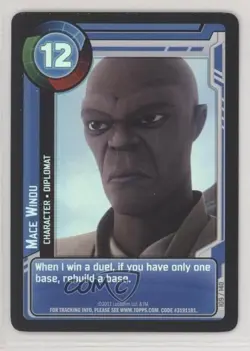 2011 Star Wars: Clone Wars Adventures Trading Card Game Mace Windu #109 - Image 1