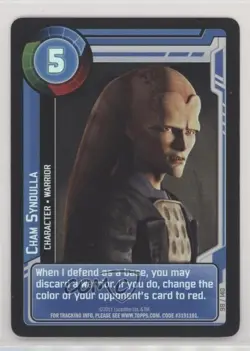 2011 Star Wars: Clone Wars Adventures Trading Card Game Cham Syndulla #98 - Image 1