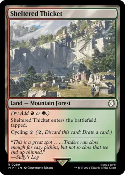 Sheltered Thicket Foil - PIP 0289 - NM - MTG Magic - Image 1