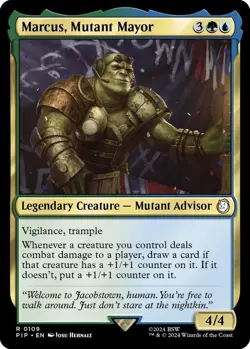 Marcus, Mutant Mayor Foil - PIP 0109 - NM - MTG Magic - Image 1