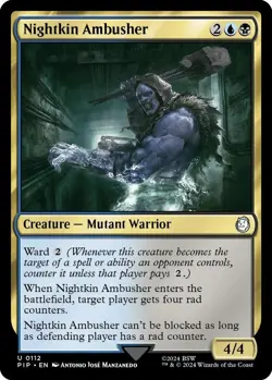 Nightkin Ambusher Foil - PIP 0112 - NM - MTG Magic - Image 1