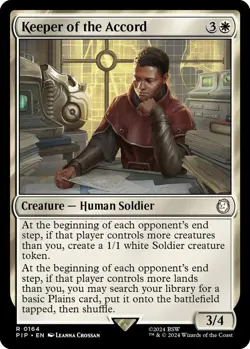Keeper of the Accord Foil - PIP 0164 - NM - MTG Magic - Image 1