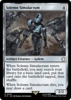 Solemn Simulacrum Foil - PIP 0240 - NM - MTG Magic - Image 1