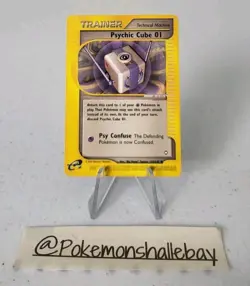 Psychic Cube 01 132/147 - Aquapolis Set *EXC-NM* Uncommon Pokemon Card - Image 1