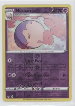 Musharna Reverse Foil Pokemon Sword & Shield #088 - Image 1