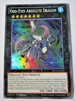 Yugioh! Odd-Eyes Absolute Dragon Pevo-En033 Super Rare 1st Ed Light Play!! - Image 1