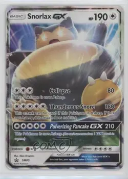 Snorlax GX Pokemon Sun & Moon Black Star Promo #SM05 - Image 1