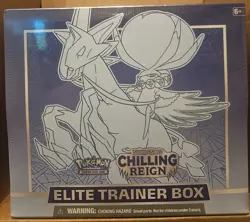 2021 POKEMON S & S CHILLING RAIN ELITE TRAINER NEW FACTORY SEALED ICE CALYREX - Image 1