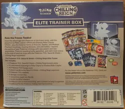 2021 POKEMON S & S CHILLING RAIN ELITE TRAINER NEW FACTORY SEALED ICE CALYREX - Image 2