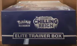 2021 POKEMON S & S CHILLING RAIN ELITE TRAINER NEW FACTORY SEALED ICE CALYREX - Image 3