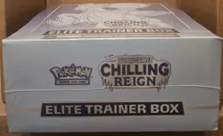 2021 POKEMON S & S CHILLING RAIN ELITE TRAINER NEW FACTORY SEALED ICE CALYREX - Image 4