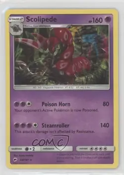 Scolipede Pokemon Sun & Moon Burning Shadows #58 - Image 1
