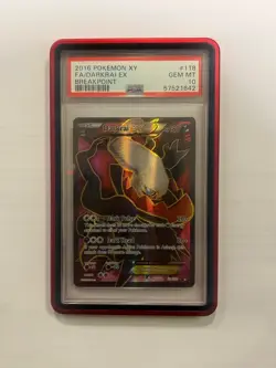 Pokemon TCG 2016 XY Breakpoint Darkrai EX Full Art Ultra Rare PSA 10 #118 Slab - Image 1