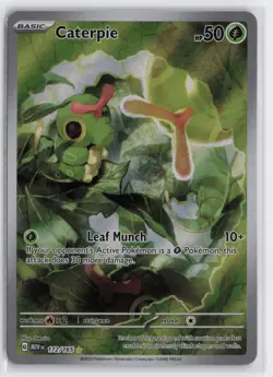Pokemon Caterpie 172/165 Illustration Rare SV: Scarlet & Violet 151 Near Mint - Image 1