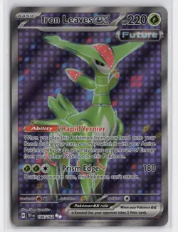 Pokemon Iron Leaves ex - 186/162 186/162 Holo Ultra Rare SV05: Temporal Forces N - Image 1