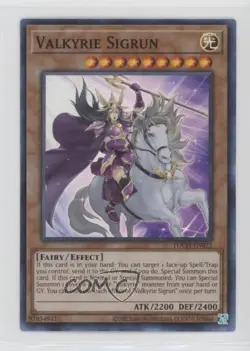 Valkyrie Sigrun (SR) Unlimited YuGiOh Toon Chaos #TOCH-EN023 - Image 1