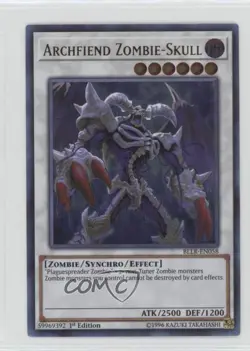 Archfiend Zombie-Skull 1st Ed. YuGiOh Battles of Legends: Light's Revenge - Image 1