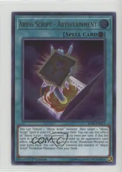 Abyss Script - Abysstainment 1st Ed. YuGiOh Battles of Legends: Light's Revenge - Image 1