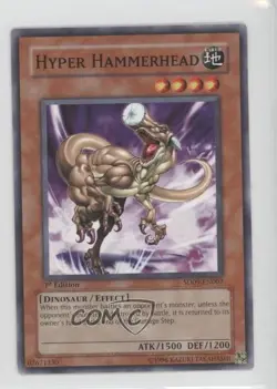 Hyper Hammerhead 1st Ed. YuGiOh Dinosaur's Rage Structure Deck #SD09-EN007 2006 - Image 1