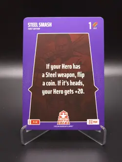Steel Smash 2025 Bo Jackson Battle Arena Alpha Update Play Card #PL-82 - Image 1