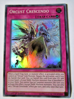 Yugioh! Orcust Crescendo Dane-En074 Super Rare 1st Ed Light Play!! - Image 1