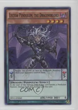 Lector Pendulum The Dracoverlord 1st Ed. YuGiOh Evolution #PEVO-EN060 - Image 1