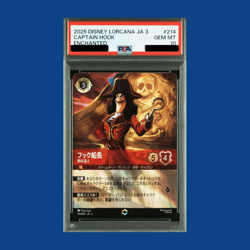 PSA10 Disney Lorcana Card Captain Hook Enchanted 214/204 Japanese - Image 1