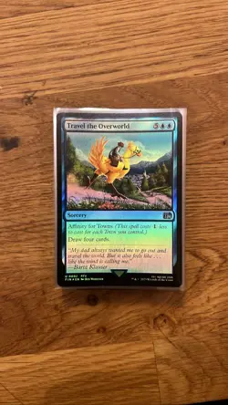 MTG Final Fantasy Travel the Overworld #0082 FOIL Uncommon Card FIN - Image 1
