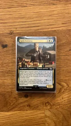 Ignis Scientia MTG Final Fantasy Extended Art Foil Card - Image 1