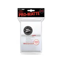 Ultra Pro Card Sleeves Standa Pro-Matte Non-Glare Card Sleeves - White (1 New - Image 1
