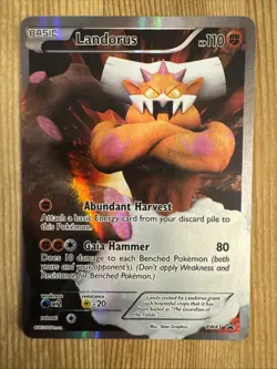 Landorus BW43 Pokemon Card Promo 2011 Full Art HP - Image 1