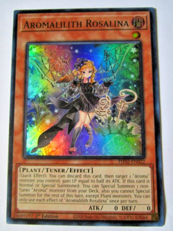Yugioh! Aromalilith Rosalina Phni-En022 Super Rare 1st Ed Light Play!! - Image 1