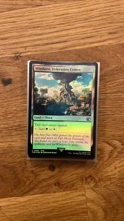 MTG Final Fantasy Windurst, Federation Center Land Foil L 0292 FFXI FIN - Image 1