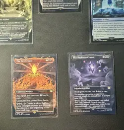 Final Fantasy MTG Bundle / Lot Of All Borderless Crystals (Reg Blue Foil Wind) - Image 3