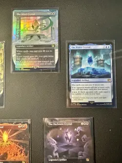 Final Fantasy MTG Bundle / Lot Of All Borderless Crystals (Reg Blue Foil Wind) - Image 4