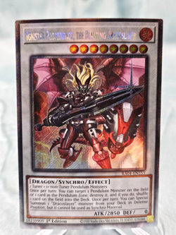 Yugioh Ignister Prominence, The Blasting Dracoslayer RA04-EN253 Plat SR - NM - Image 1