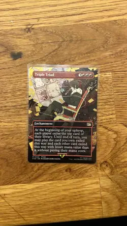 MTG Triple Triad Final Fantasy Borderless FOIL R 0340 FIN Enchantment - Image 1