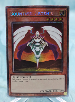 Yugioh Bountiful Artemis RA04-EN130 Platinum Secret Rare - NM - Image 1