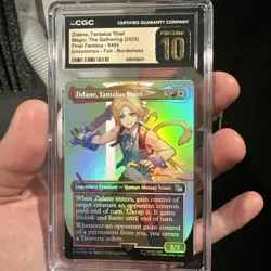 MTG Zidane, Tantalus Thief Foil FIN Borderless FF9 Pristine 10 Pop 1 🔥 - Image 1