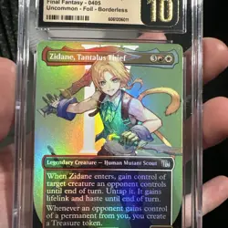 MTG Zidane, Tantalus Thief Foil FIN Borderless FF9 Pristine 10 Pop 1 🔥 - Image 3