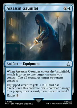 Mint/Near-Mint, English - 4 x MTG Assassin Gauntlet - Foil Universes Beyond: Ass - Image 1