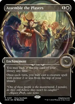 Mint/Near-Mint, English - 4 x MTG Assemble the Players - Foil - Showcase Magnifi - Image 1