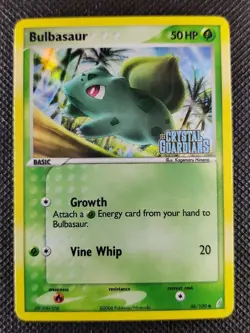 Bulbasaur - 46/100 - Reverse Holo, EX Crystal Guardians - Pokemon Card - NM/LP - Image 1