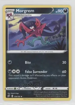Morgrem Pokemon Sword & Shield Rebel Clash #124 - Image 1