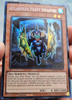 Yugioh Atlantean Heavy Infantry RA04-EN073 Prismatic Collector Rare - NM - Image 2