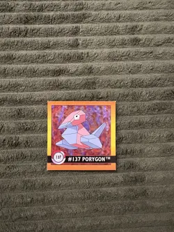 1999 Artbox Pokemon Stickers Series 1 Porygon - Image 1