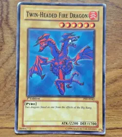 Twin Headed Fire Dragon PSV-E042 1st Edition YuGiOh. Free UK Postage - Image 1